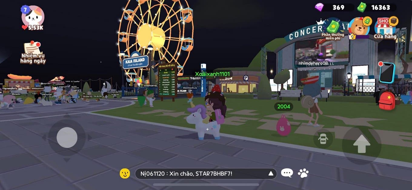 Những hình acc game Play Together giàu có