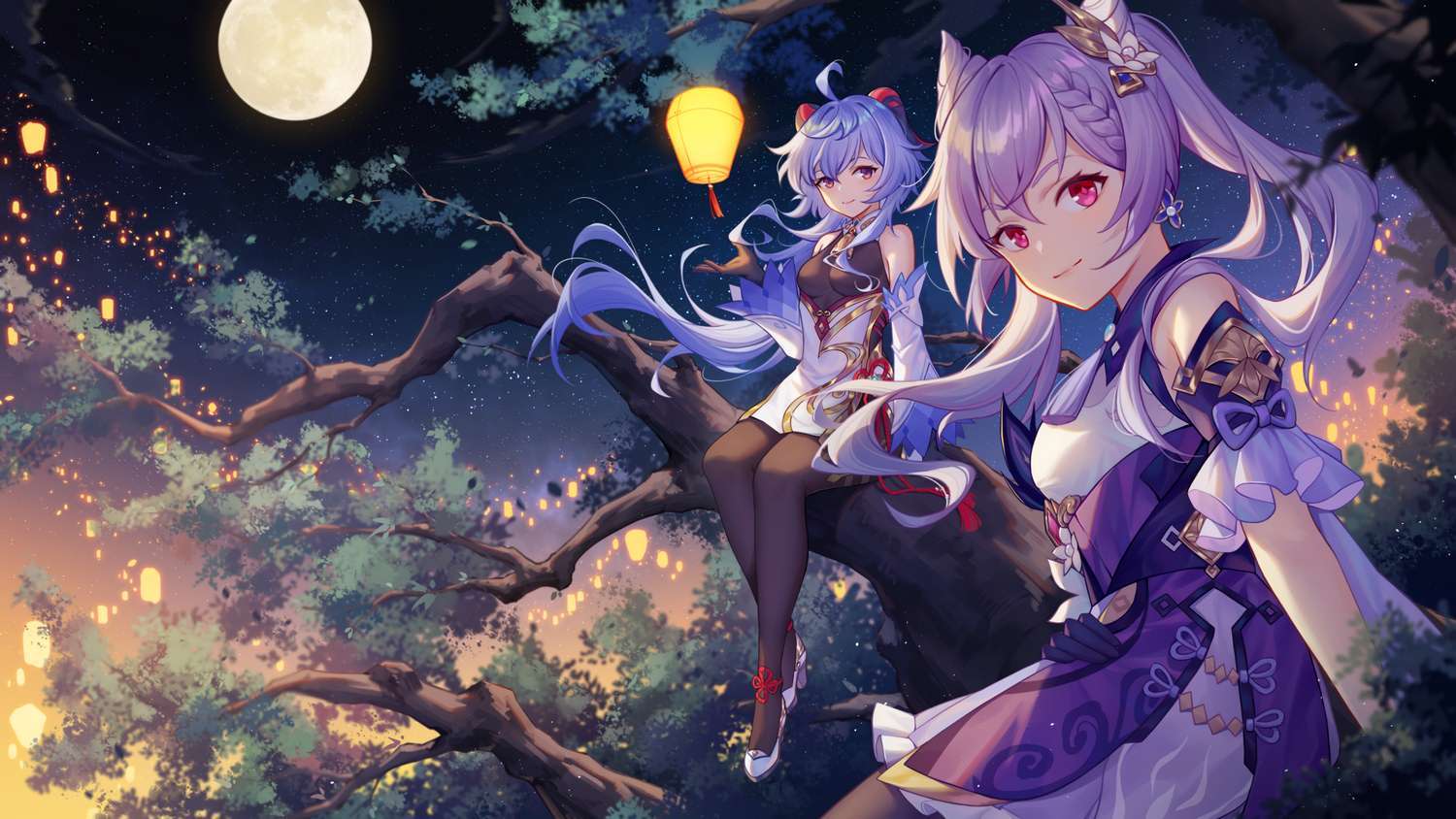 Wallpaper Genshin Impact full HD sinh động