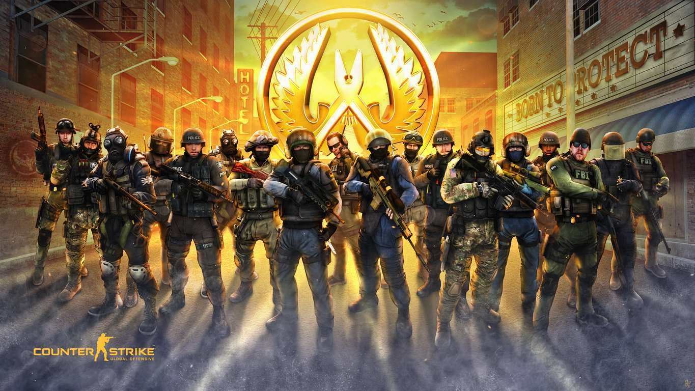Ảnh CSGO ngầu tập thể