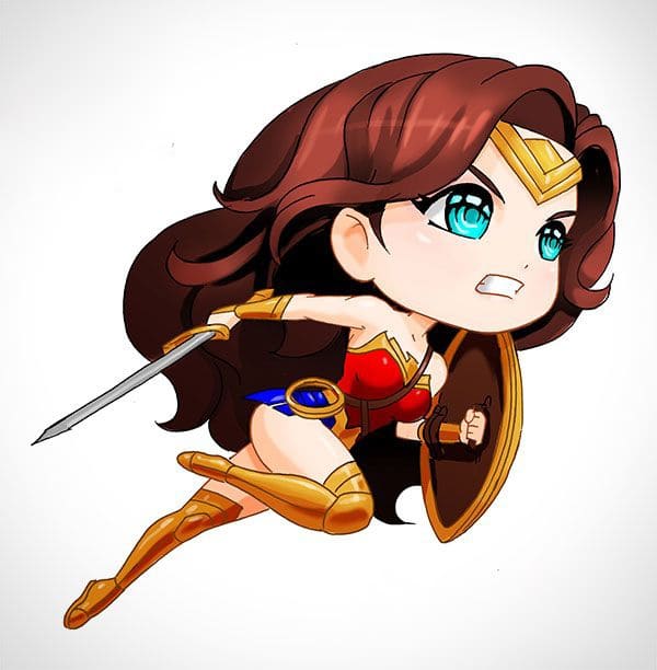 Avatar Wonder Woman chibi dễ thương