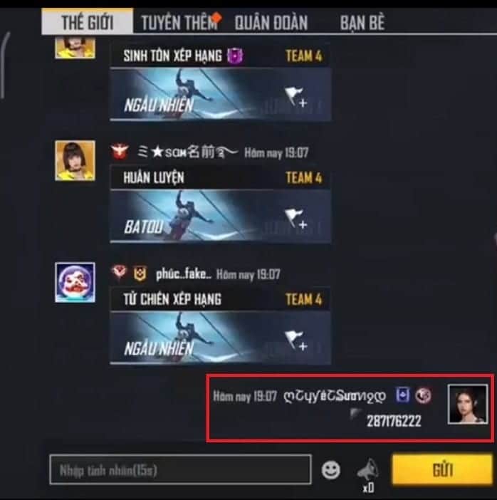 Dán ID Game, nhấn Gửi