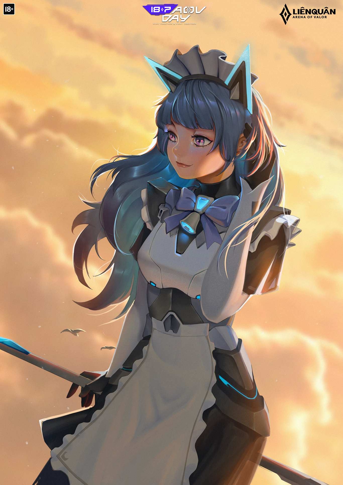 Hình Điêu Thuyền mèo công nghệ fanart