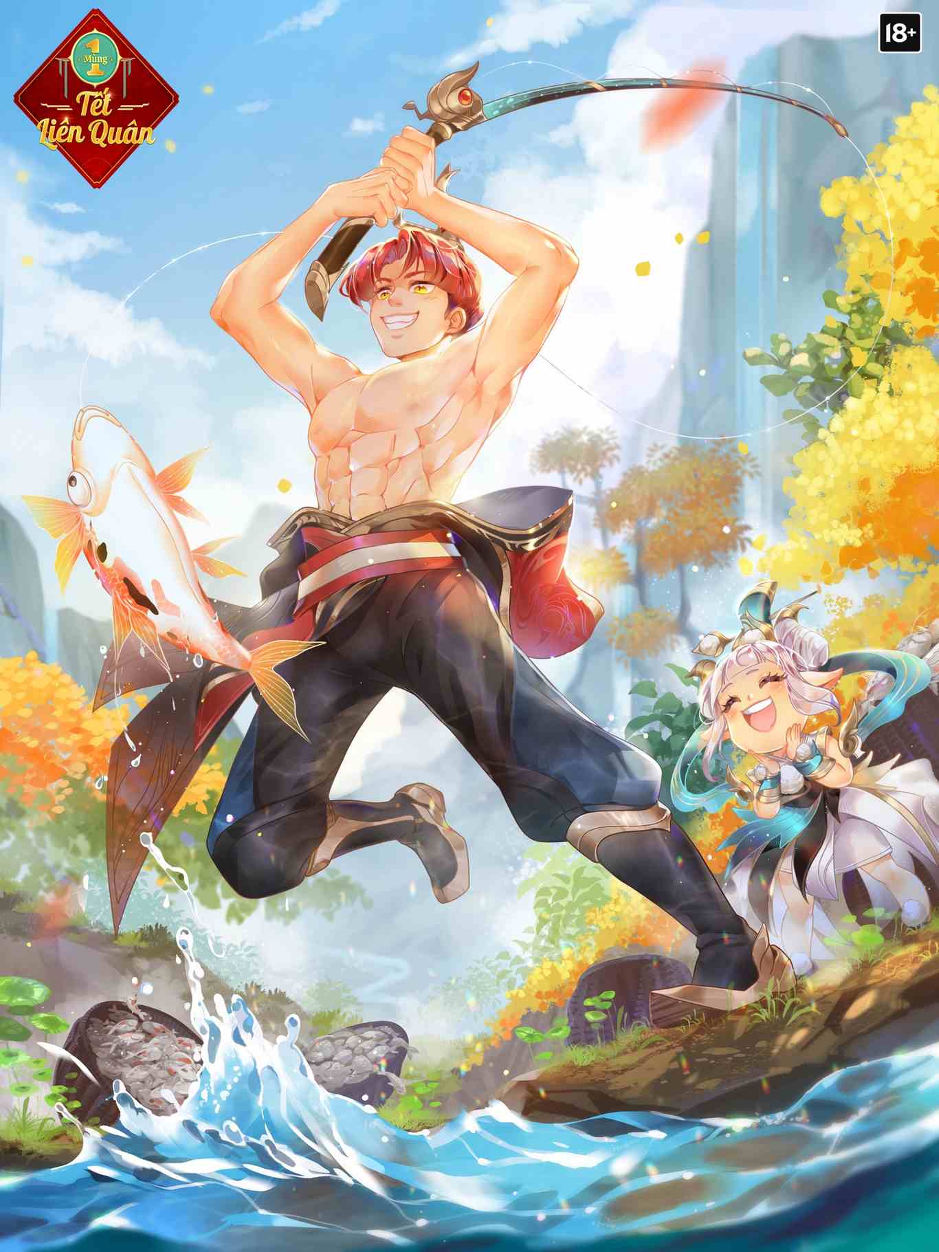 Hình Enzo hồng hạc thị vệ fanart