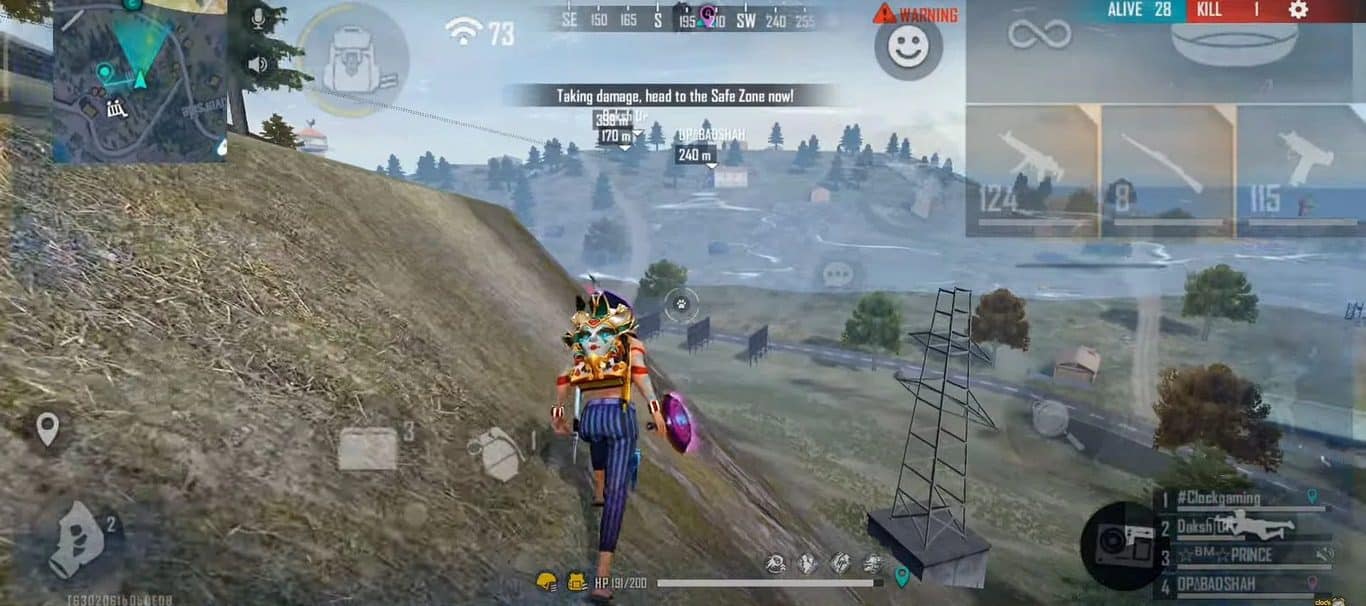 Hình FF nữ Bot trong game