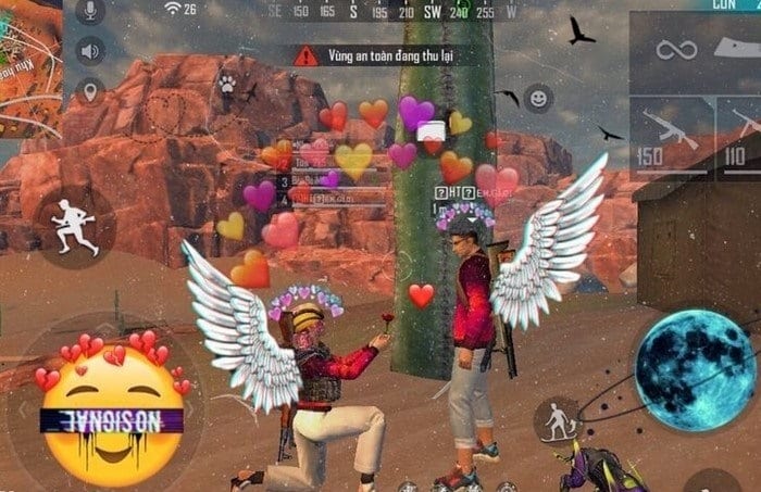 Hình Free Fire cầu hôn tình cảm