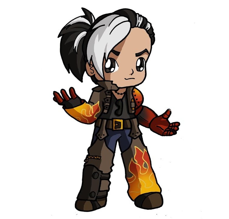 Hình Free Fire chibi Hayato