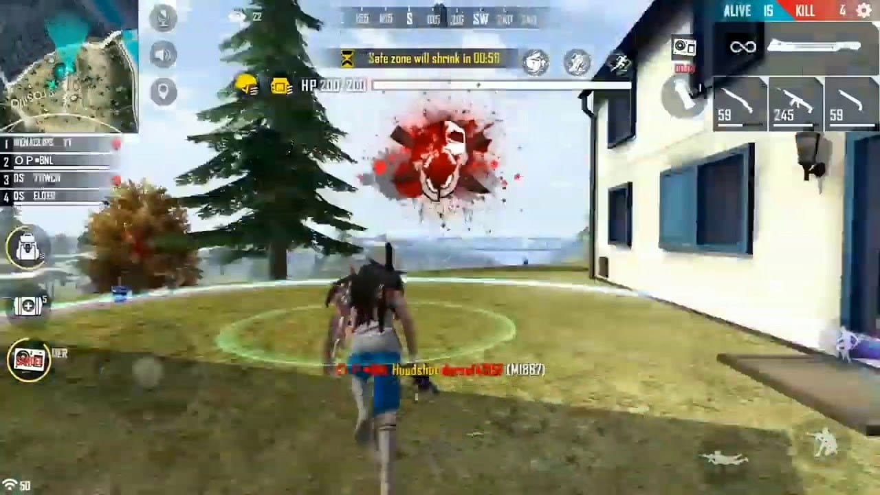 Hình Free Fire headshot đỉnh cao