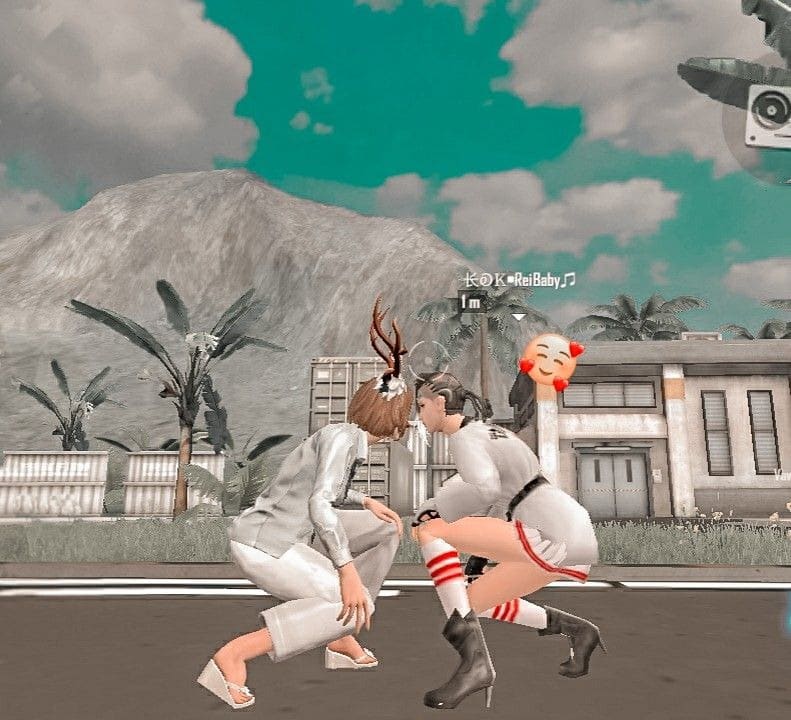 Hình Free Fire hôn nhau lãng mạn