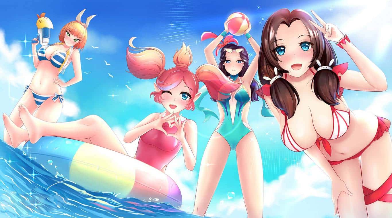 Hình Krixi tiệc bãi biển