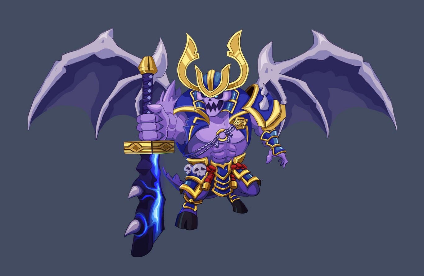 Hình Maloch samurai tử sĩ chibi