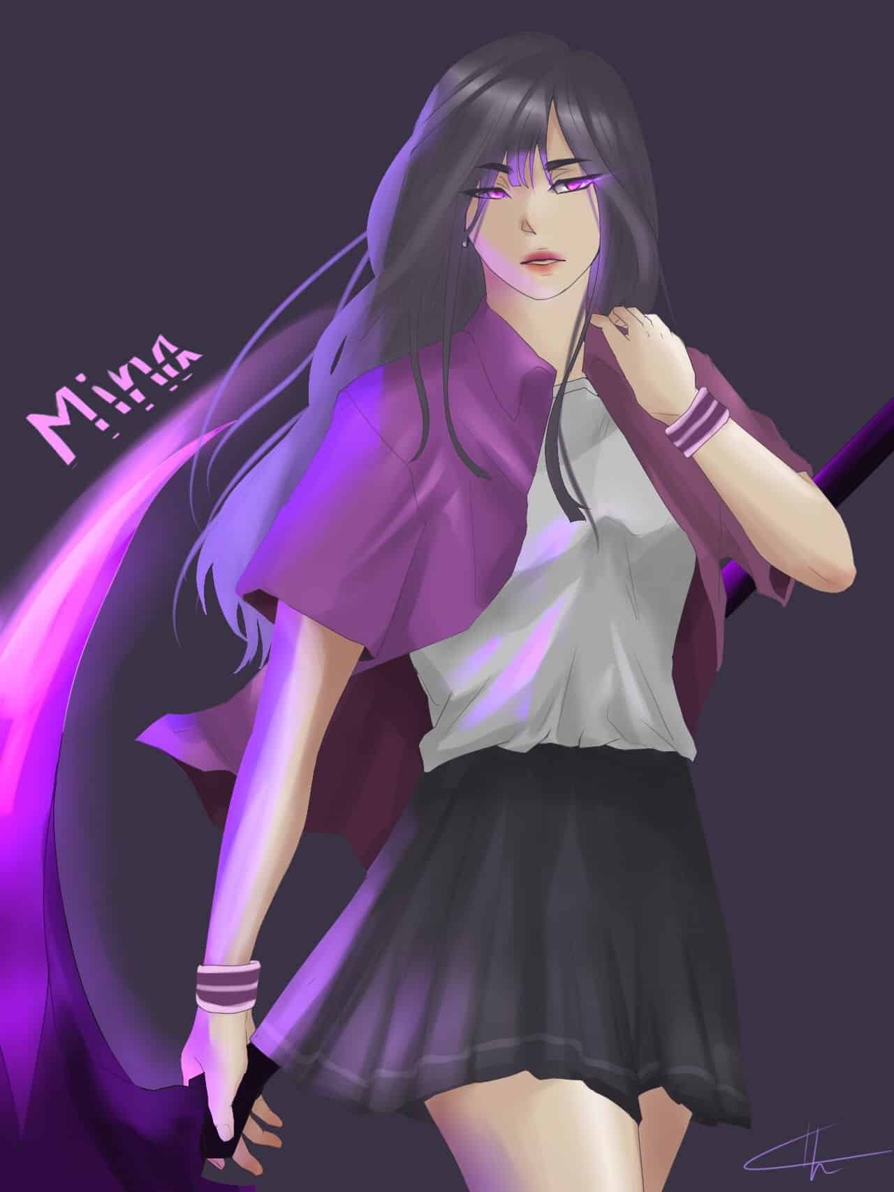 Hình Mina anime dễ thương