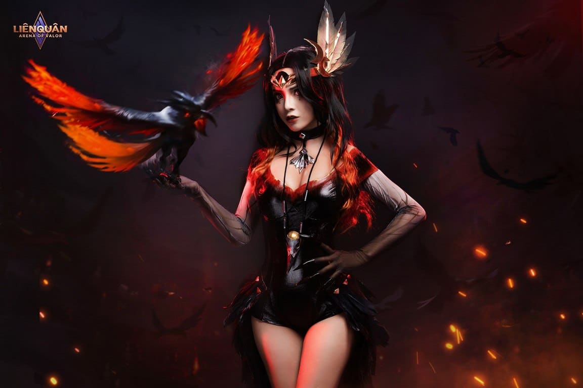 Hình Natalya nghiệp hoả yêu hậu cosplay
