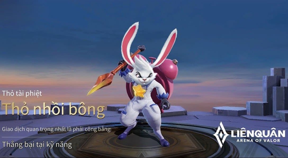 Hình Slimz thỏ nhồi bông skin