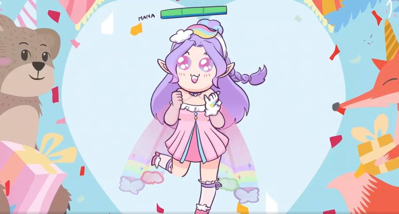 Hình Tel’Annas công chúa mộng mơ chibi