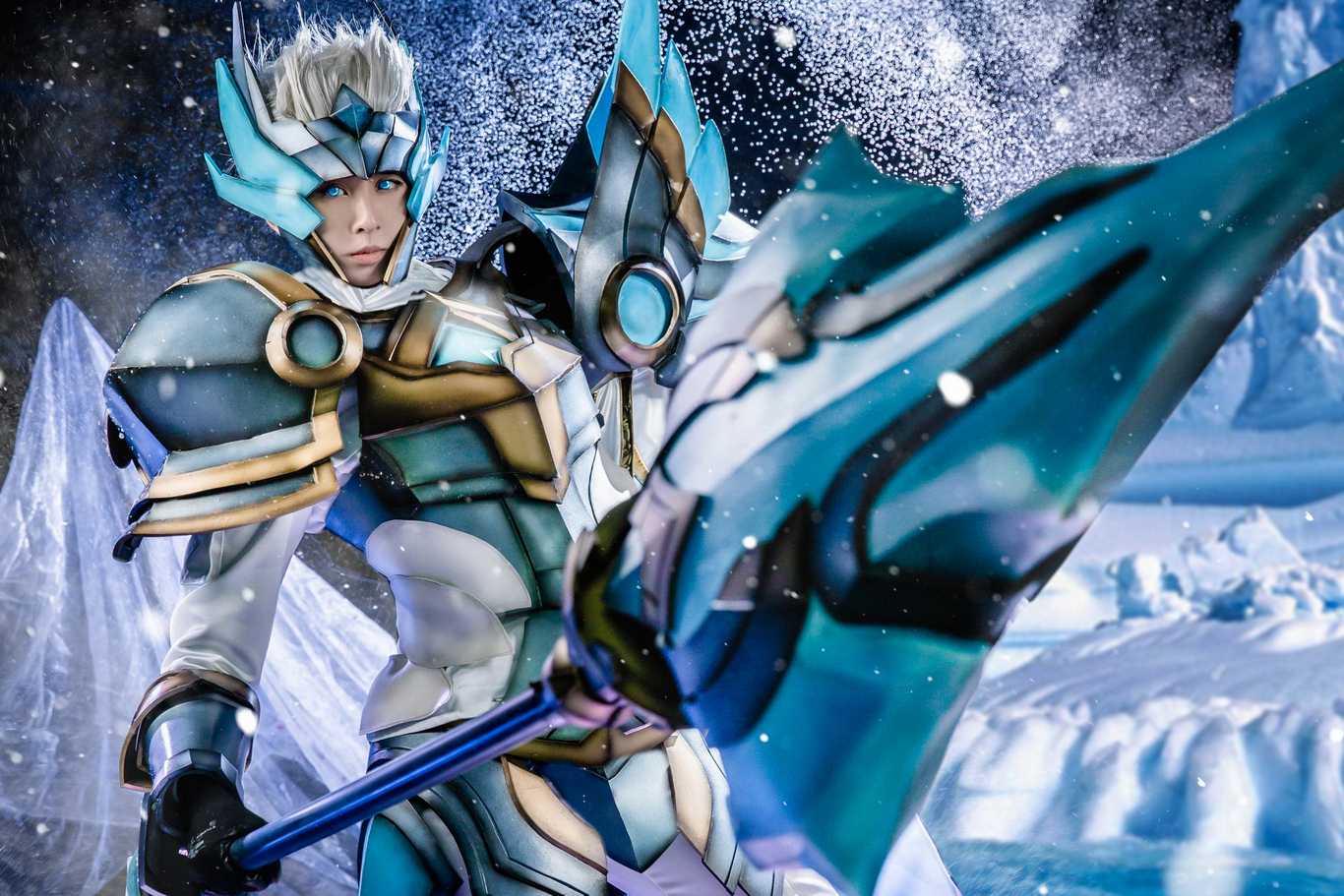 Hình Triệu Vân Chiến Tướng Mùa Đông cosplay