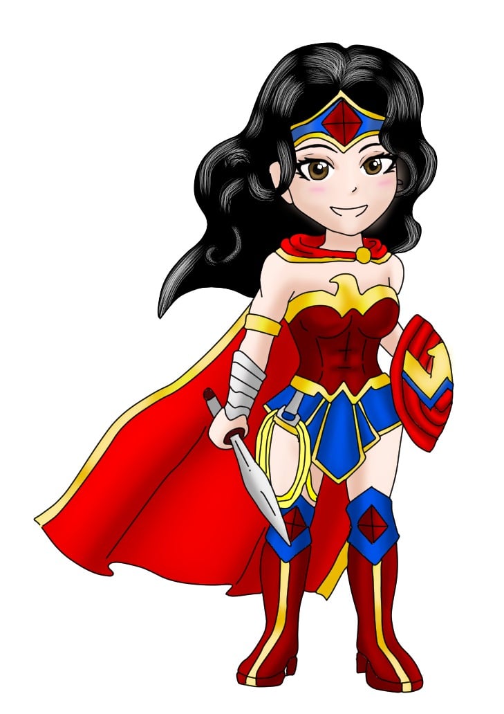 Hình Wonder Woman chibi