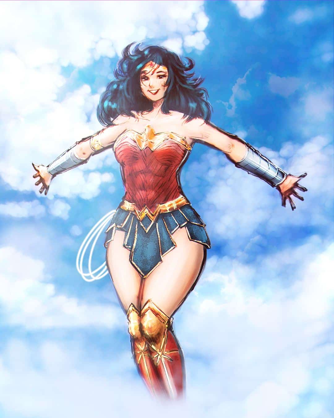 Hình Wonder Woman cute dễ thương