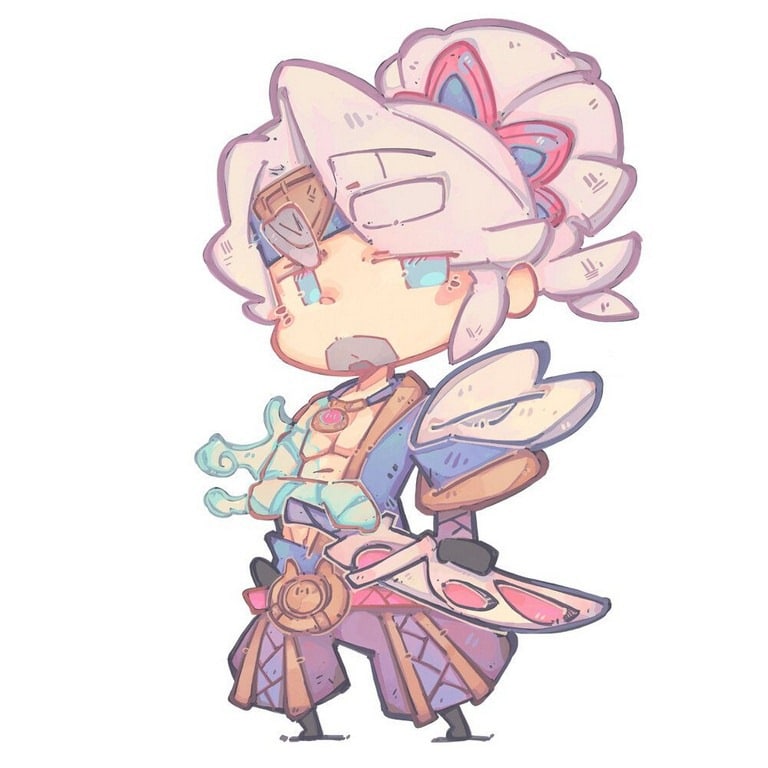 Hình Yasuo Anh Hùng Lãng Kiếm chibi dễ thương đáng yêu