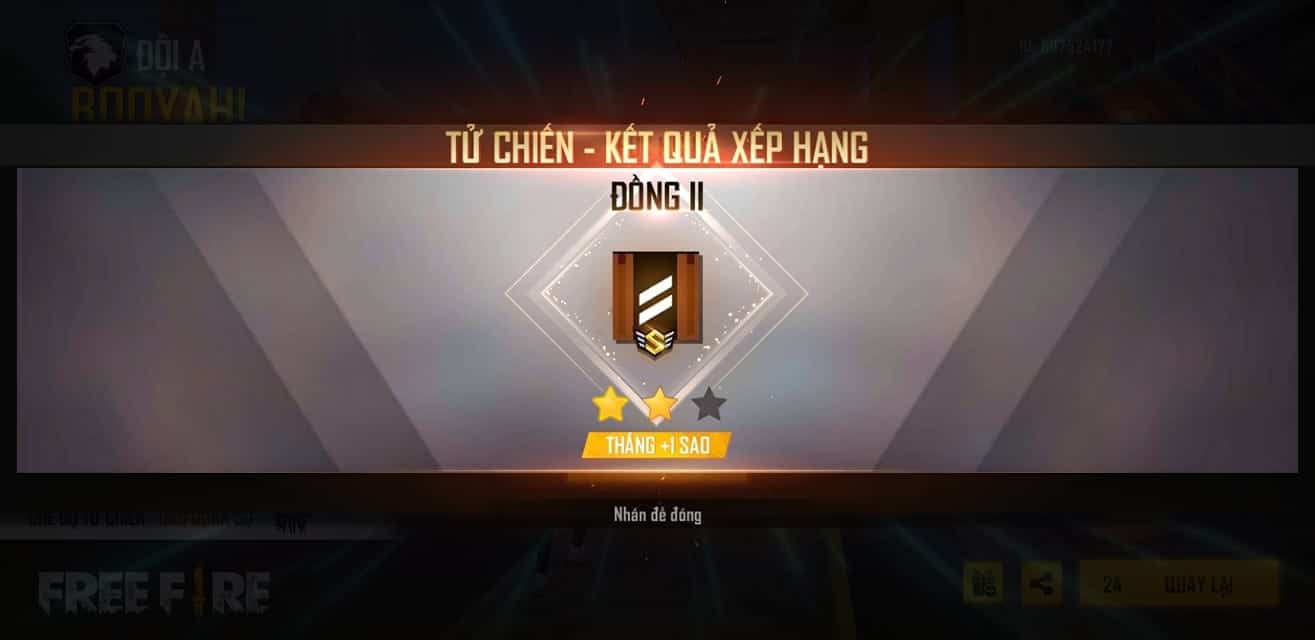 Hình ảnh ACC rank Đồng game Free Fire