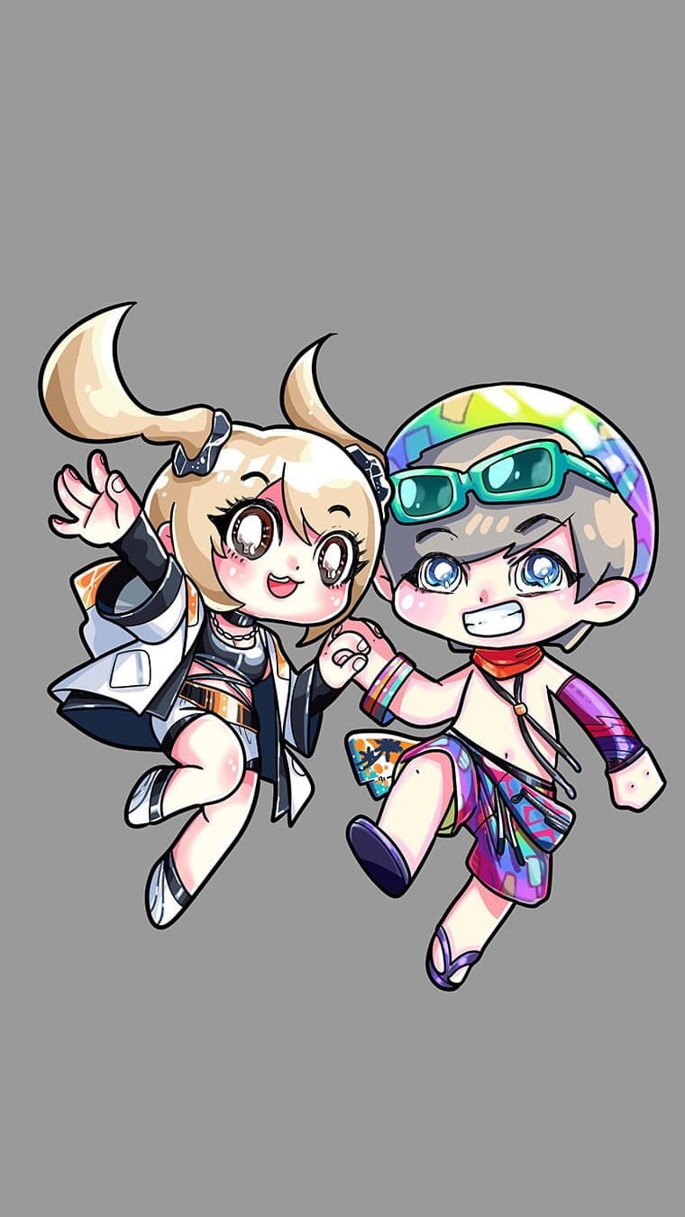 Hình nền Free Fire chibi cho điện thoại