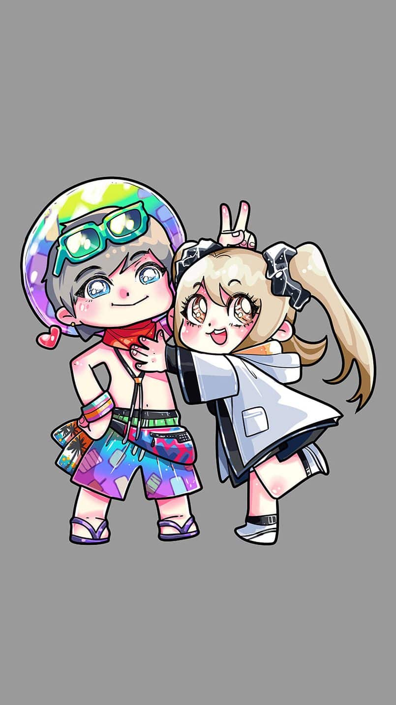 Hình nền Free Fire chibi cute