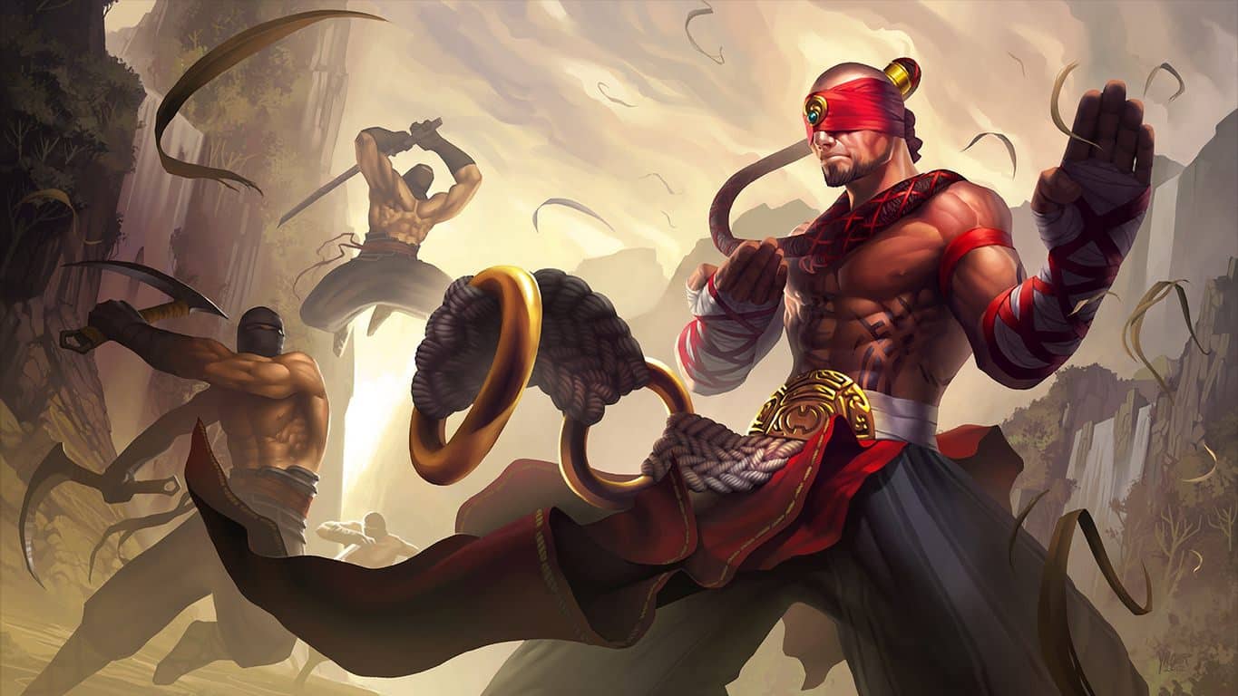 Hình nền Liên Minh Huyền Thoại Lee Sin 3D