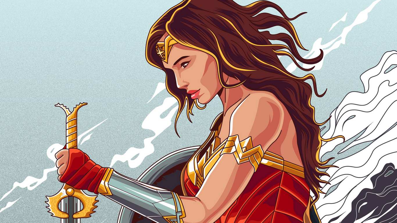 Hình nền Wonder Woman cho máy tính 4K