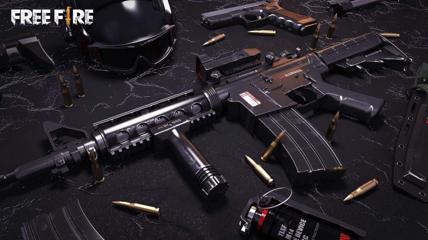 Hình nền súng Free Fire 3D 4K
