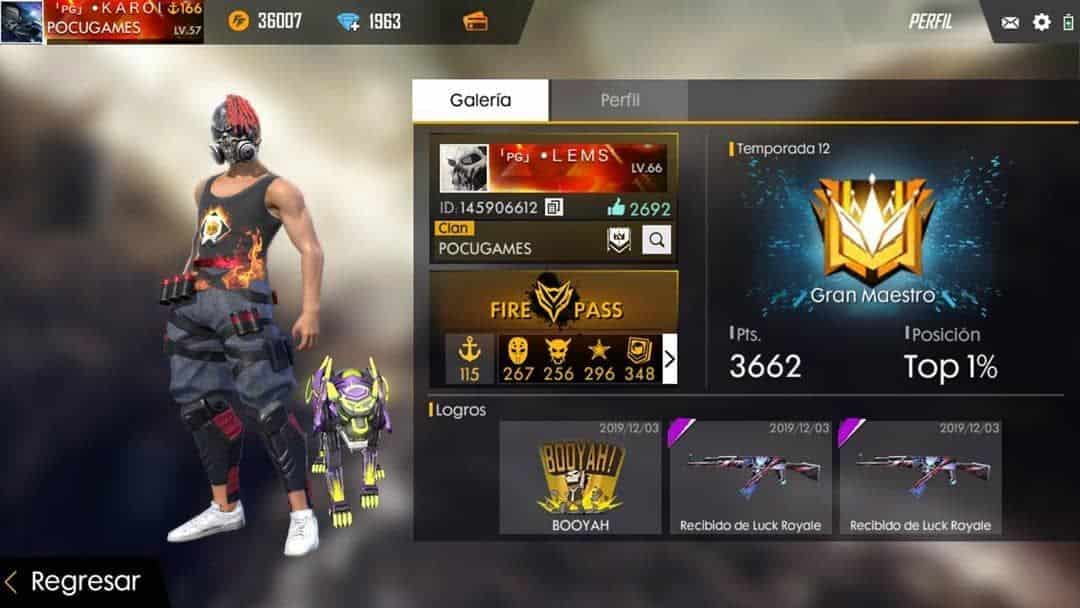 Hình rank Đại Kiện Tướng Free Fire cao thủ