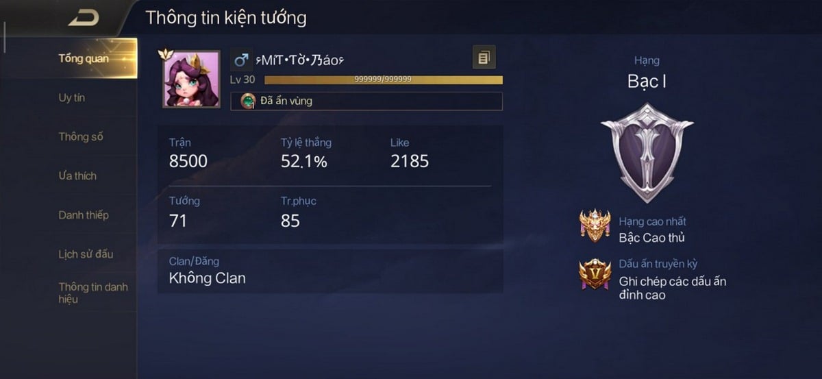 Hình rank bạc Liên Quân