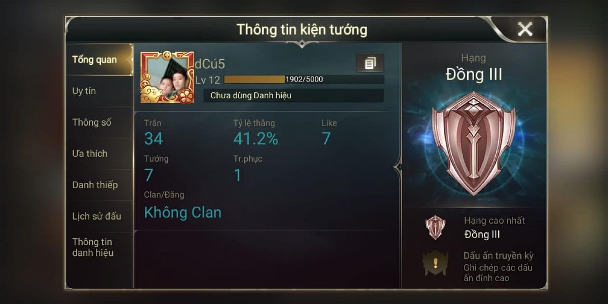 Hình rank đồng game Liên Quân