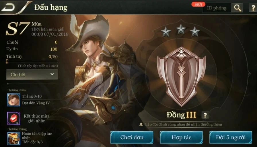 Hình rank đồng trong game Liên Quân