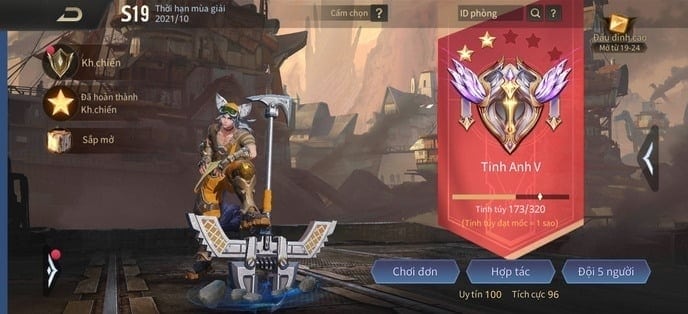 Hình rank tinh anh LQ