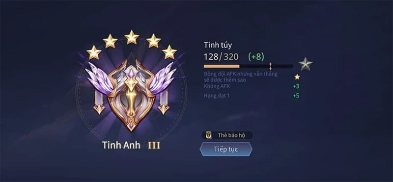 Hình rank tinh anh Liên Quân