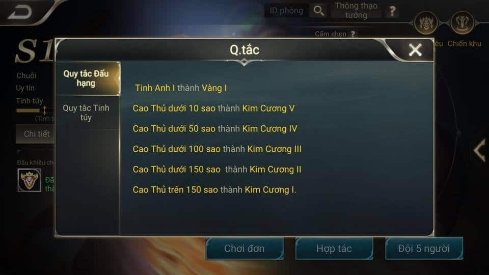 Hinh reset rank trong game Lien Quan