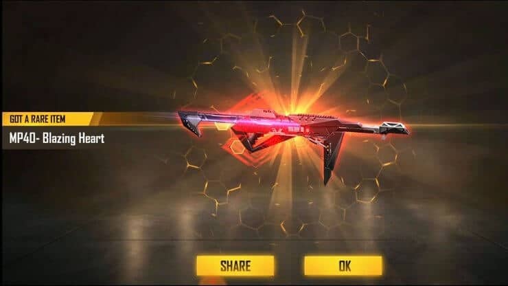 Hình skin súng Free Fire MP40 cực ngầu