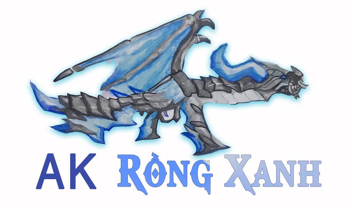 Hình skin súng Free Fire ak rồng xanh siêu chất