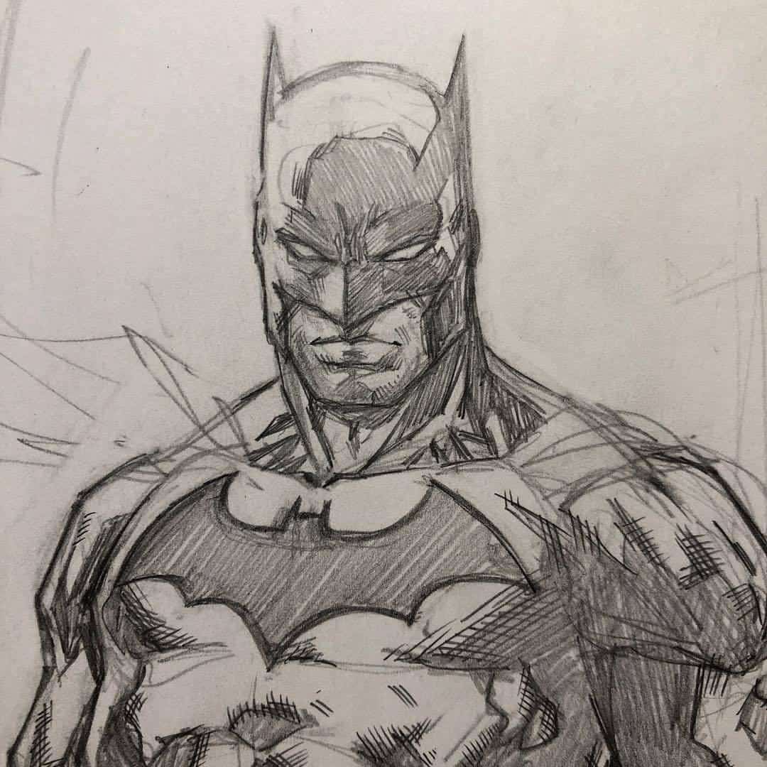 Hình vẽ Batman Liên Quân bằng bút chì