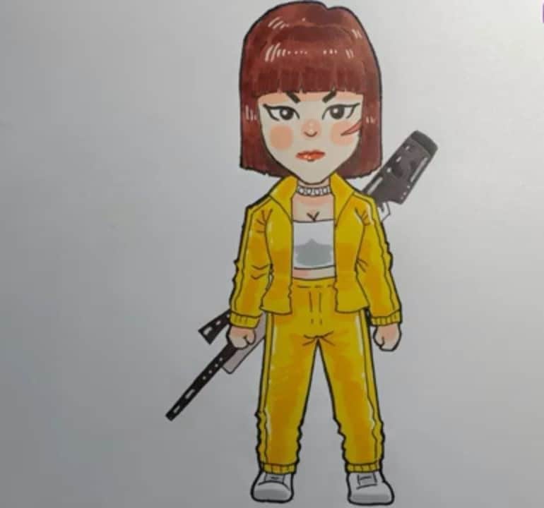 Hình vẽ nhân vật Free Fire chibi cute