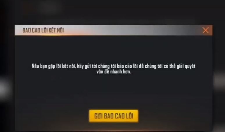 gửi báo cáo lỗi