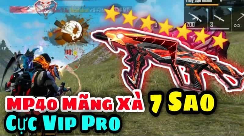 Ảnh FF Cầm Mp40 Mãng Xà Vip, Xịn Nhất