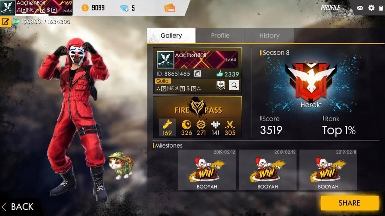 Ảnh Free Fire Huyền Thoại Nam Đẹp Nhất