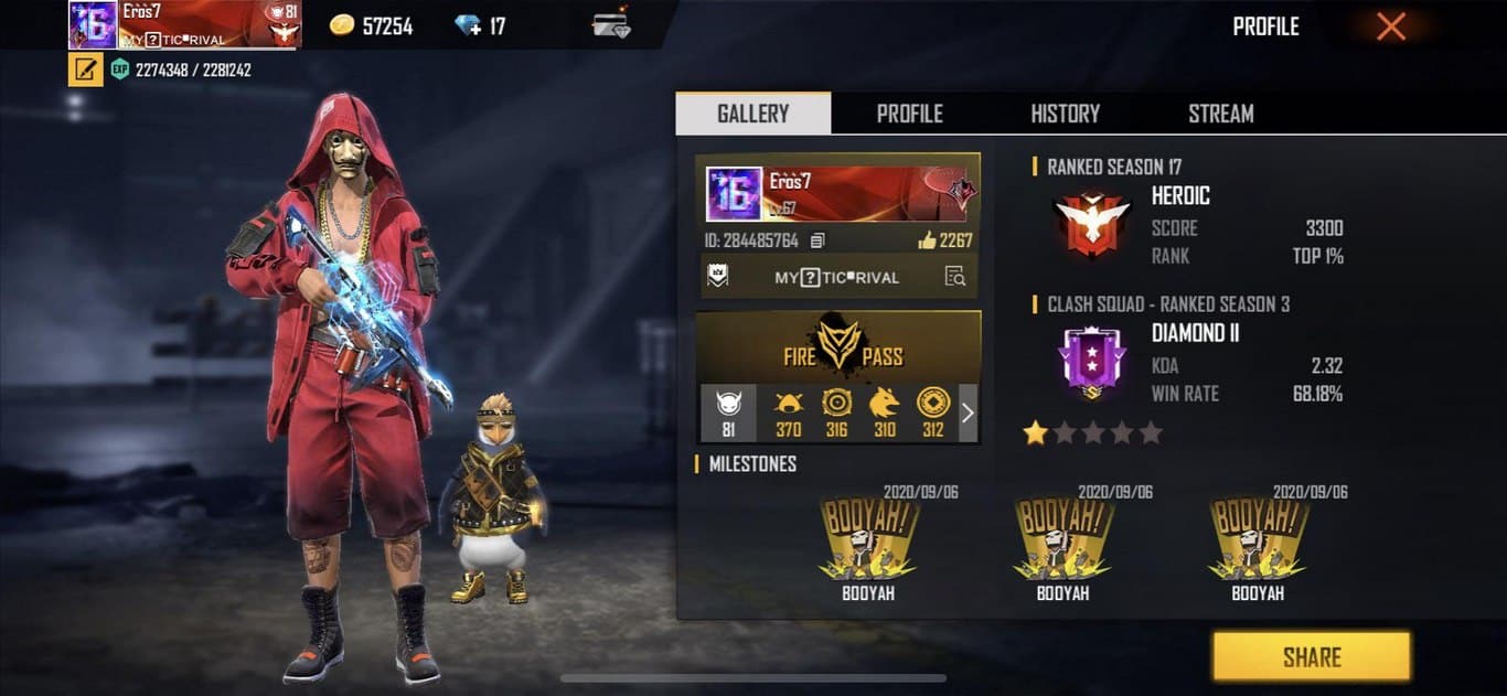 Ảnh Free Fire Huyền Thoại Nam