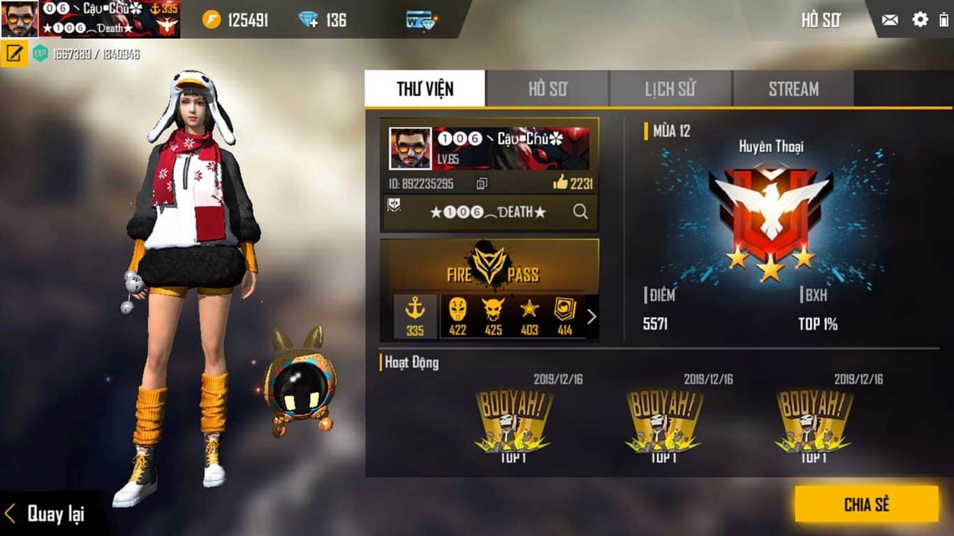 Ảnh Free Fire Huyền Thoại Nữ Đẹp Nhất