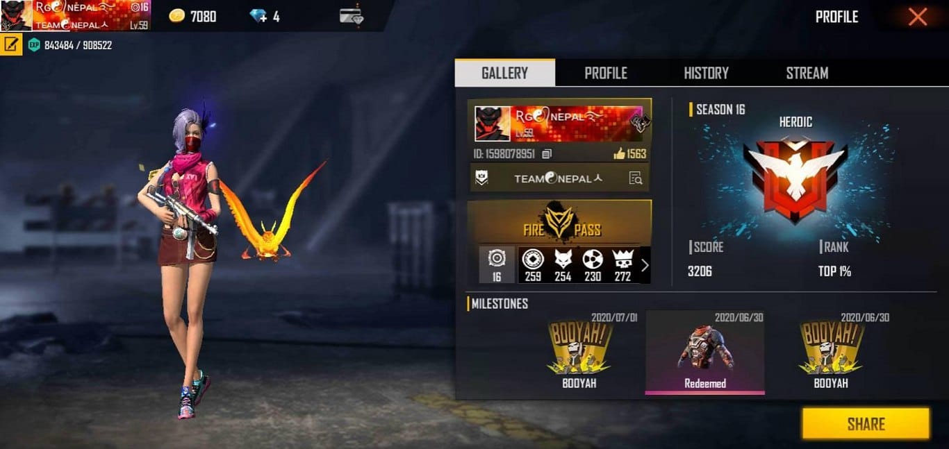 Ảnh Free Fire Huyền Thoại Nữ cực ngầu