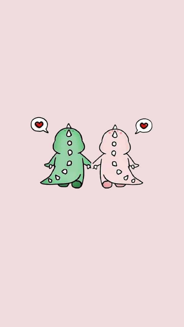Dễ thương hình nền khủng long cute FF dễ thương
