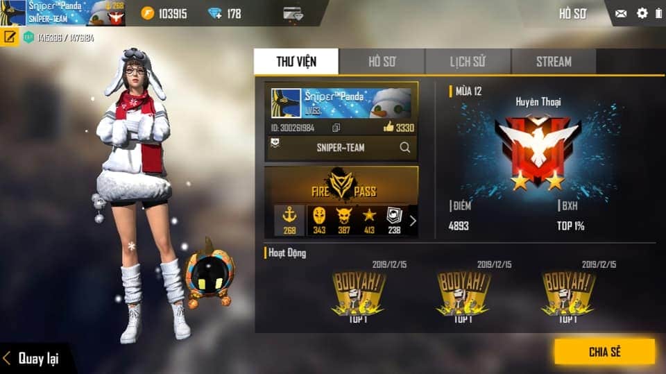 Hình Ảnh Free Fire Huyền Thoại Con Gái Siêu Chất