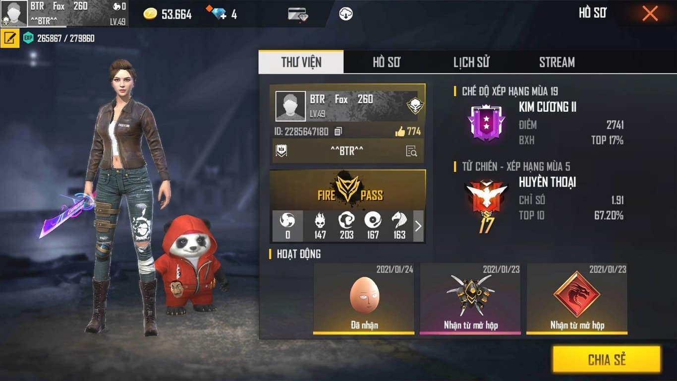 Hình Ảnh Free Fire Huyền Thoại Con Gái