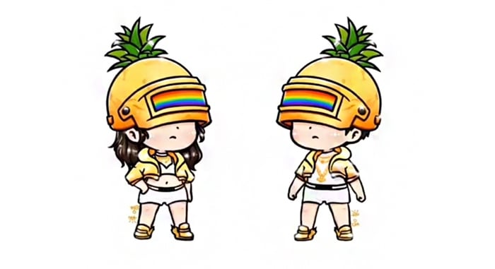 Hình FF cute cặp đôi chibi mới nhất