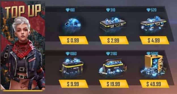 Mời Bạn Tham Khảo Bộ Ảnh Kim Cương Free Fire